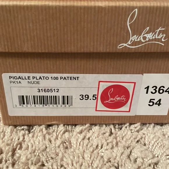 Christian Louboutin Pigalle Plato 100 mm Nude 39.5 - Picture 9 of 9